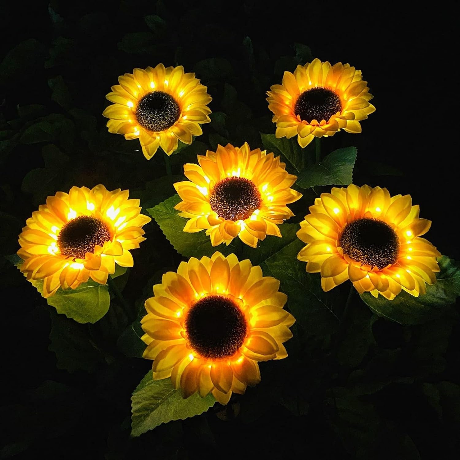 9328 2 Pc Outdoor Solar Sunflower Lights Intelligent Light Control Waterproof Garden Landscape Stake Light 9328 2 Pc Outdoor Solar Sunflower Lights Intelligent Light Control Waterproof Garden Landscape Stake Light